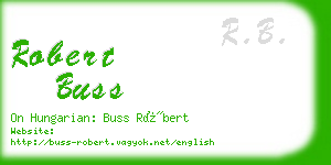 robert buss business card